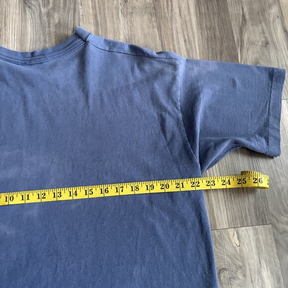 Vintage 1990s Orgasm Donor T-Shirt Men's Size L Faded Blue Sex Funny Sun Faded - Picture 9 of 10